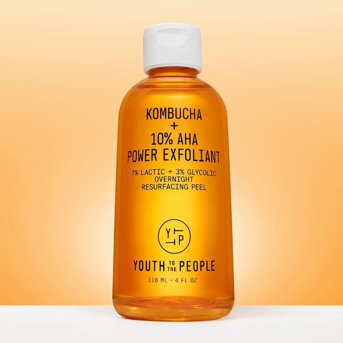 youth to the people kombucha + 10% aha power exfoliant